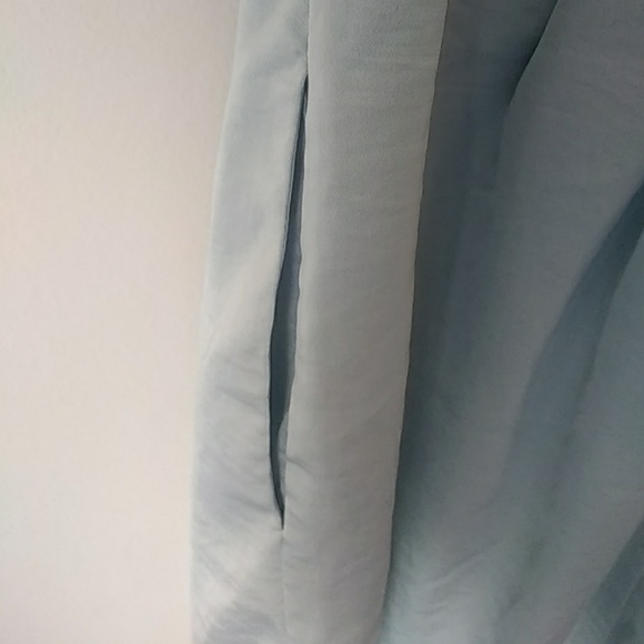 BCBG Generation Grecian One Shoulder Blue Dress - Picture 5 of 8